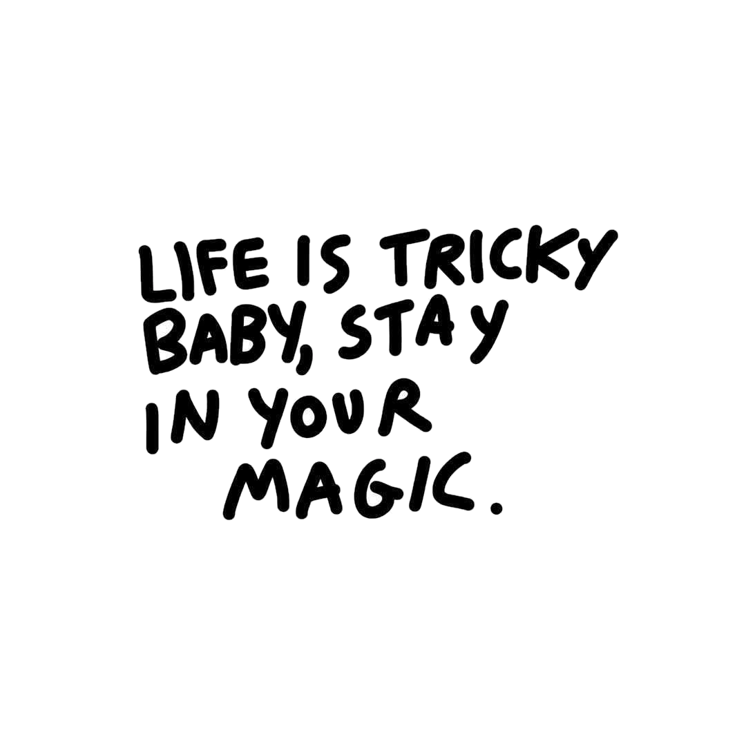 Life is tricky baby Sticker